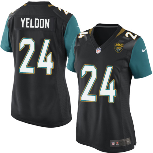 Women's Game T.J. Yeldon Nike Jersey Black Alternate - #24 NFL Jacksonville Jaguars